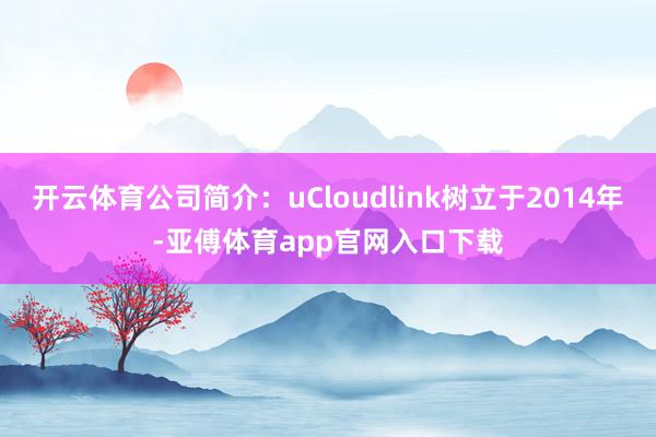 开云体育公司简介：uCloudlink树立于2014年-亚傅体育app官网入口下载